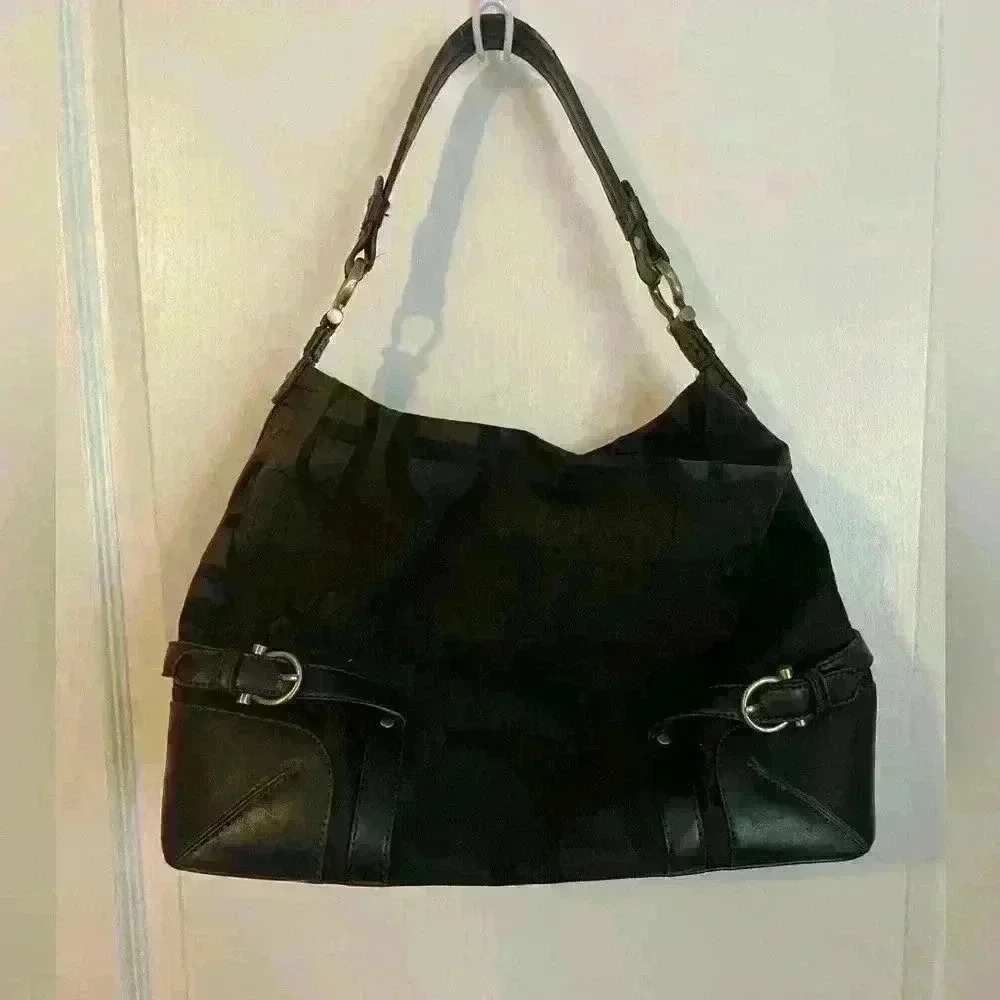 Etienne Aigner‎ dark brown boho style purse bag